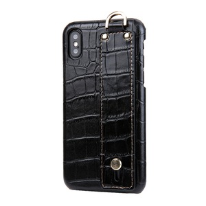 For iPhone X Crocodile Skin PU Leather Protective Case Slim Business Handheld Phone Bag Cover for Apple iPhone X