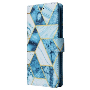 For Samsung Galaxy Note 10 Lite Marble PU Leather Case Card Slot Flip Bronzing Wallet Cover Mobile Phone Bag