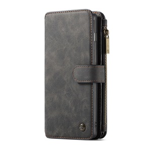 For Samsung S8 Retro 2 in 1 Split Zipper Wallet Bag Phone Case Business Flip Stand Back Cover for Samsung Galaxy S8