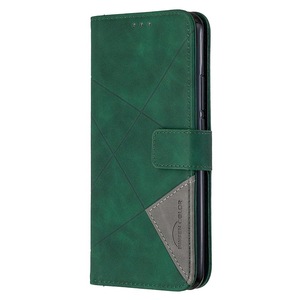 For Xiaomi Redmi 7A PU Leather Case Rhombus Holster Stripe Wallet Flip Cover Magnet Phone Bag