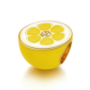 Fresh Lemon Charm for Bracelet & Bangle Silver plating DIY Jewelry DIY Bracelet