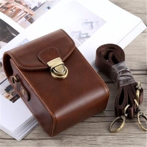 Full Body Camera Buckle Lock PU Leather Case Bag with Hand Strap & Neck Strap for Canon G9XII G9X G7XIII G7XII SX740 SX730 SX720 SX710 SX620 D30 N N2