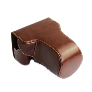 Full Body Camera PU Leather Case Bag with Strap for Canon EOS M3(Coffee)