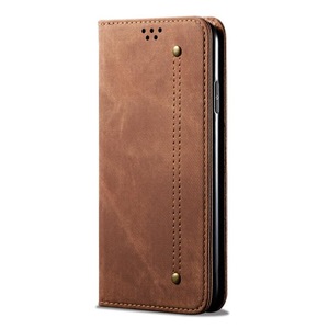 Funda Case for Oppo Find X2 Pro Jeans PU Leather Shell Phone Bag Coque Case Cover Copa