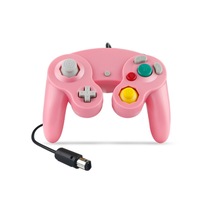 Game Controller Game Console Handle Single Point Handle Vibration Handle Wired Game Handle Game Accessories-Pink