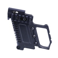 GB37 Tactical Air Gun Equipment Carbine Kit Mount For CS G17 18 19 Airsoft Water Cannon BLACK COLOR