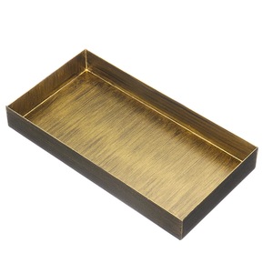 Geometric Gold Trays Metal Iron Food Fruit Plate Desktop Makeup Organizer Jewelry Dish Storage Holder