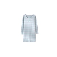 Girl's Nightgowns Round Collar Sleepwear Cotton Princess Nightdress - GREEN