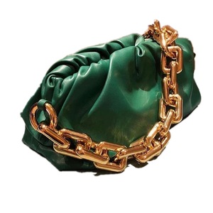 Gold Chain Women Handbag Soft Pu Leather Bag Single Shoulder Purse Women Crossbody Bag and Handbags Clutch