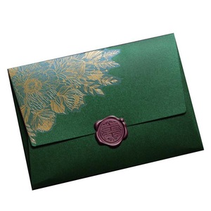 Grade Pearl Paper Envelopes Wedding 125mmX175mm European Bronzing Pattern Envelope Bag