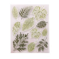 green leaves clear stamps rubber transparent silicone seal for scrapbooking photo album cards DIY Decoration supplies