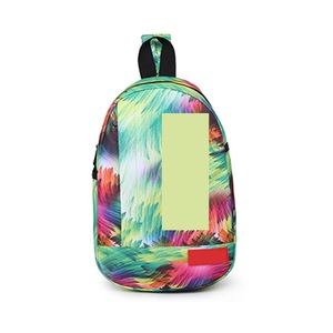 Green Whirlwind Casual Chest Bag Canvas Pack Fashion Pocket Key Hanging Parcel Single Room Messenger for Women