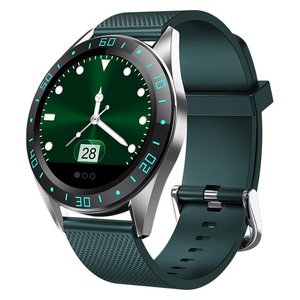 GT105 Touch Screen Wristband Heart Rate Blood Pressure Monitor Weather Display Smart Watch GREEN COLOR