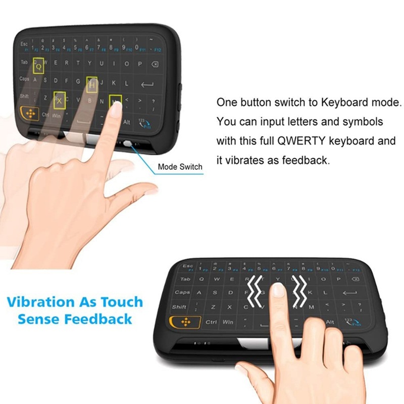 Buy H18 2.4GHz Full Touchpad Keyboard, Wireless Keyboard Mouse Mode