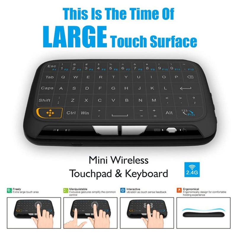 Buy H18 2.4GHz Full Touchpad Keyboard, Wireless Keyboard Mouse Mode