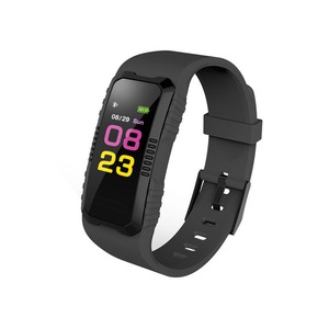 H2 0.96" LCD Color Screen IP67 Waterproof Smart Watch Heart Rate Monitor Sport Smart Wristband BLACK COLOR