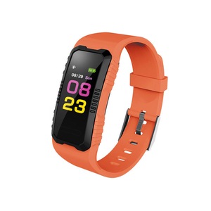 H2 0.96" LCD Color Screen IP67 Waterproof Smart Watch Heart Rate Monitor Sport Smart Wristband ORANGE COLOR
