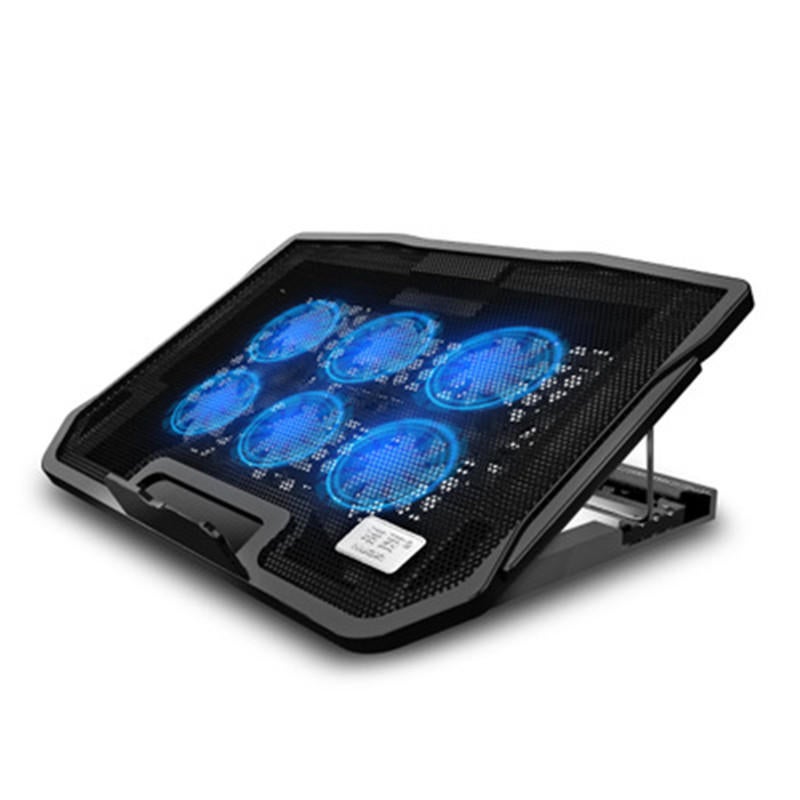 H9 Laptop Cooler for 12 13 14 15 15.6 17 Inches Lenovo ASUS Dell Laptop Cooling Pad Base Bracket 6 fans