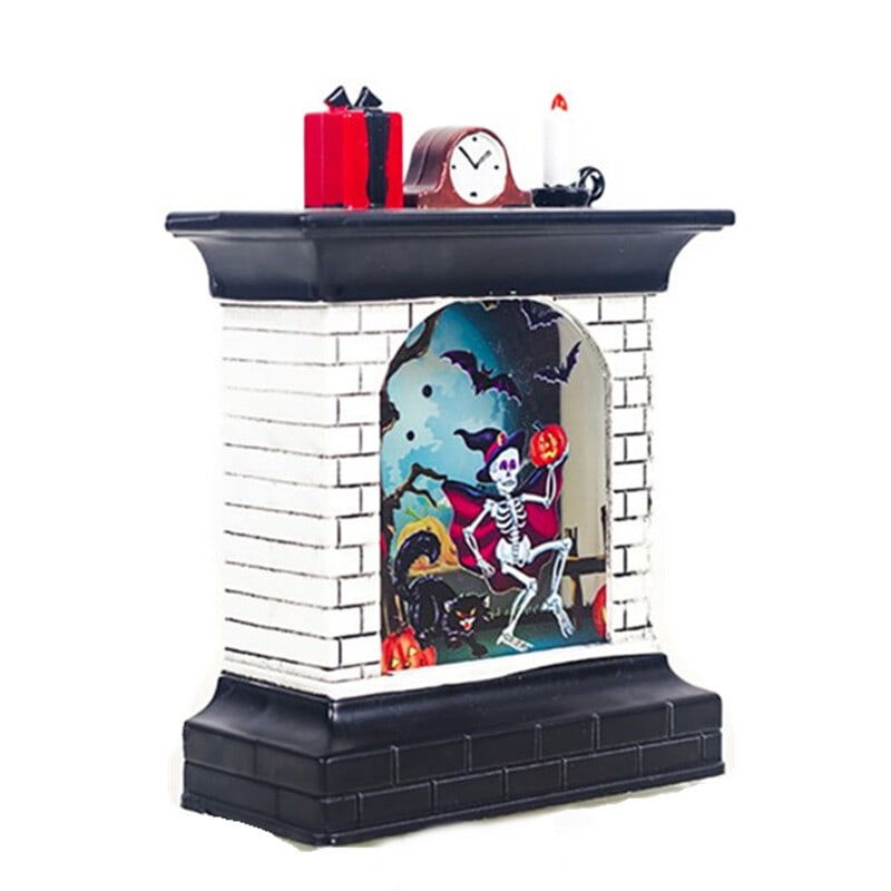 Halloween Lamp Decoration Creative Fireplace LED Halloween Night Light Atmospheric Layout Props