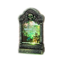 Halloween Luminous Scary Tombstone Shape LED Night Light Desktop Decoration