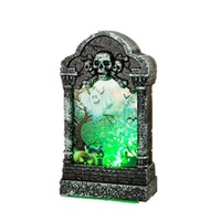 Halloween Luminous Scary Tombstone Shape LED Night Light Desktop Decoration