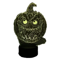 Halloween Pumpkins Shape USB Battery Powered 3D Atmosphere Night Light Halloween Pumpkin-2