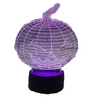 Halloween Pumpkins Shape USB Battery Powered 3D Atmosphere Night Light Halloween Pumpkin-3