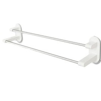 Happy Life 8H Towel Rack Holder WHITE Tape Double Rod Storage Washcloth Towel Hanger Bathroom Accessories NO-Punching from Xiaomi Youpin