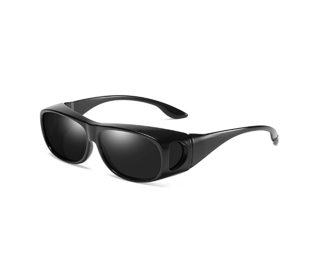 HD Sunglasses Night Driving Glasses Anti-Glare Wear Over Glasses - 1