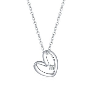 Heart NecklaceSilver plating Thanksgiving Heart Love Necklaces Gift for Women Fasion Jewelry
