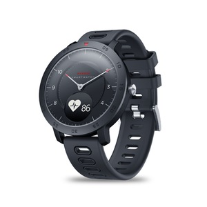 Heart Rate Blood Pressure Monitor Real-time Weather Temperature Reminders Mechanical Hands Smart Watch-Blue