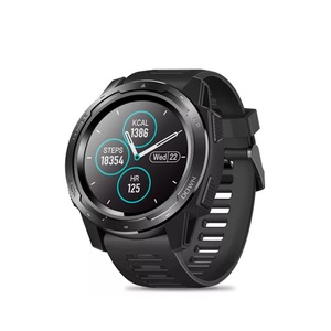 Heart Rate Monitor 1.3inch IPS Full-round Color Display Target Setting Multi-sport Modes Sport Smart Watch-BLACK