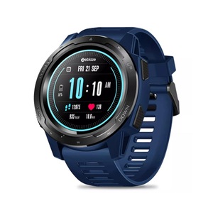 Heart Rate Monitor 1.3inch IPS Full-round Color Display Target Setting Multi-sport Modes Sport Smart Watch-Blue