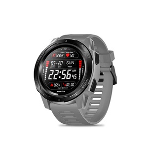 Heart Rate Monitor 1.3inch IPS Full-round Color Display Target Setting Multi-sport Modes Sport Smart Watch-Grey