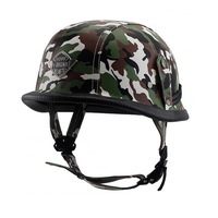 Helmet Personal Retro Cruiser Motorcycle Helmet Camouflage Green M