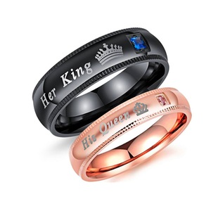 Her King his Queen jewelry couple rings