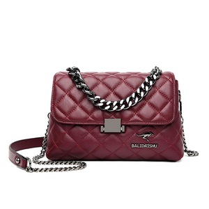 High Quality Pu Leather Chain Shoulder Bag Brand Purses and Handbags Luxury Designer Crossbody Bags for Women