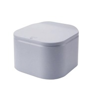 Home Kitchen Living Room Desktop Plastic Press Lid Trash Can Waste Garbage Bin