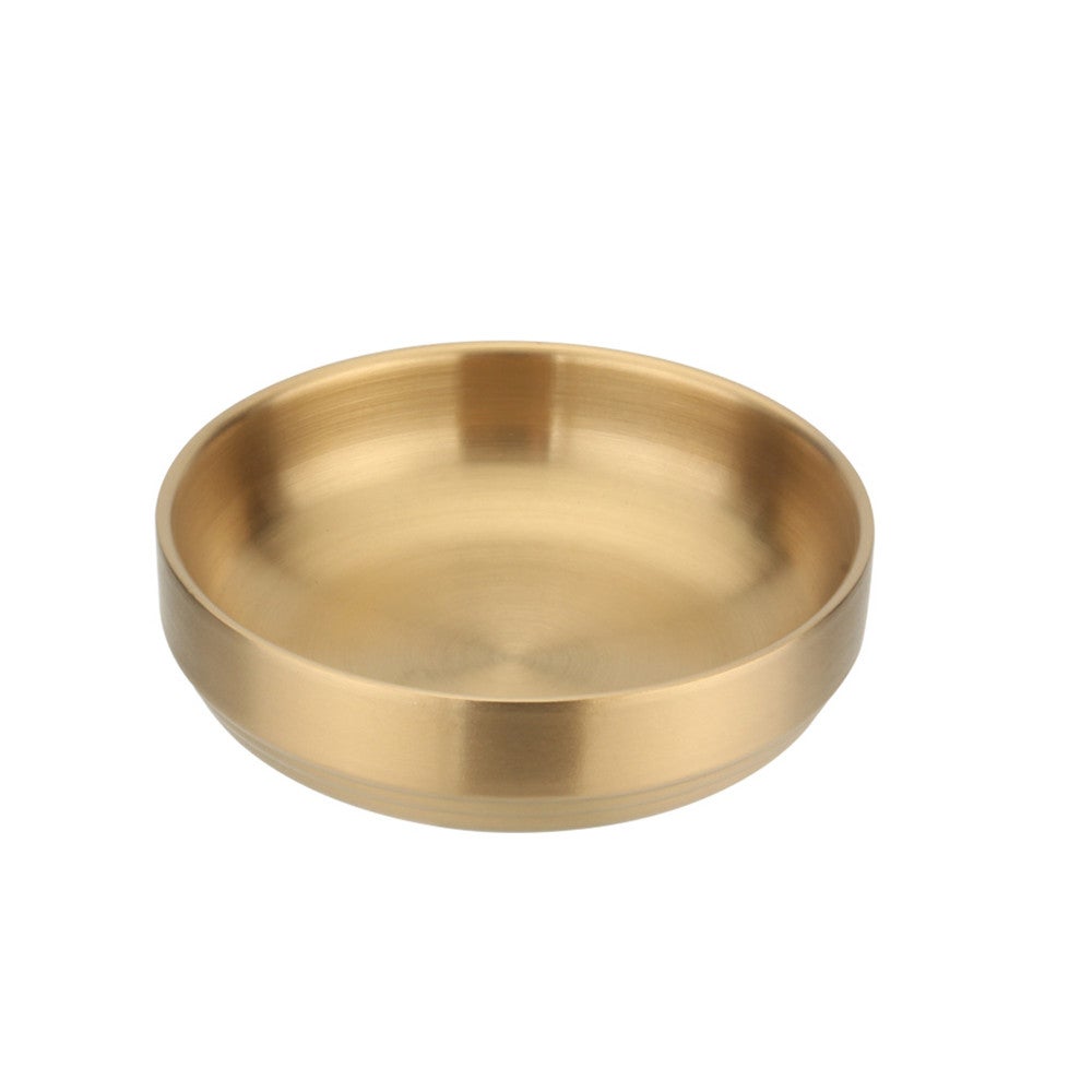 Ins Nordic Style Double Insulation 304 Stainless Steel Korean Rice Soup Bowl Household Kimchi Dish Small 2 Colors Bowls
