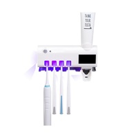 Intelligent UV Sterilization Toothbrush Sterilizer Rack Automatic Squeeze Toothpaste Rack