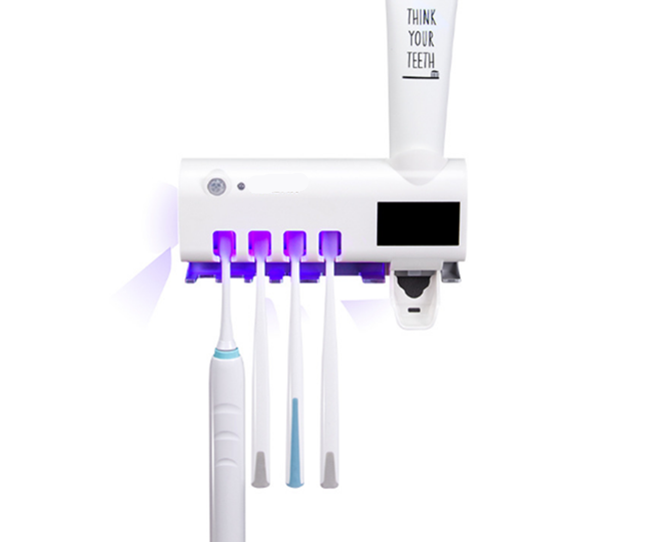 Intelligent UV Sterilization Toothbrush Sterilizer Rack Automatic Squeeze Toothpaste Rack