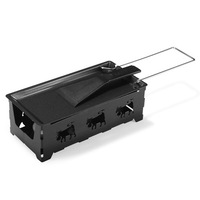 Iron Metal Non-stick Cheese Raclette Grill Plate Barbeclette BBQ Baking Tray
