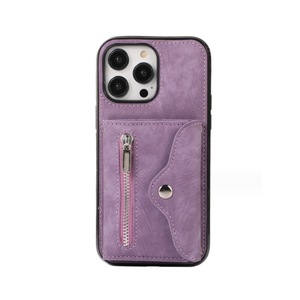 J34 Smartphone Protective Case Wallet Bag Card Holder Phone Cover for iPhone 14Pro 6.1 inch