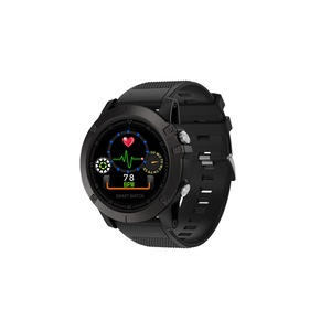 1.22 Round IPS Display Smart Watch Waterproof Bracelet Outdoor Sports Blood Oxygen Heart Rate Monitoring Watch-Black