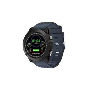 1.22 Round IPS Display Smart Watch Waterproof Bracelet Outdoor Sports Blood Oxygen Heart Rate Monitoring Watch-Blue