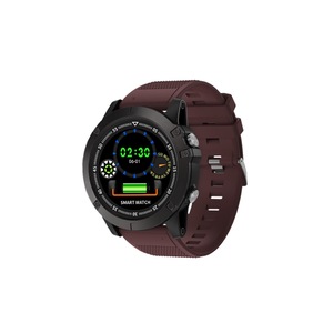 1.22 Round IPS Display Smart Watch Waterproof Bracelet Outdoor Sports Blood Oxygen Heart Rate Monitoring Watch-Red