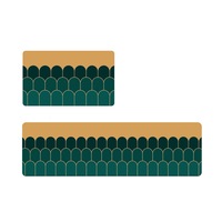 2PCS Pvc Kitchen Floor Mats Waterproof and Oil-proof Kitchen Non-washable Floor Mats Simple Modern Nordic Non-slip Kitchen Floor Mats-1#