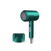 Household Intelligent Temperature Control Blue Ion Hammer Hair Dryer Size Power Beauty Generator Hot Hair Dryer-Green