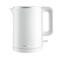 KEK-KD17 Water Kettle 1500W 1.7L Quick Boiling Stainless Steel ABS Electric Water Kettle-WHITE