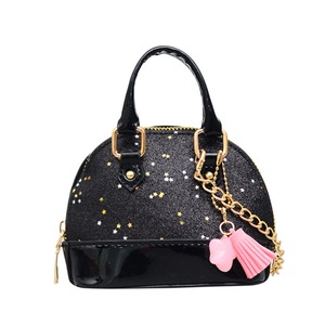 Kids Mini Party Handbag PU Leather Girls Crossbody Bag Baby Small Coin Wallet Girl Black Money Bag Purse Gift